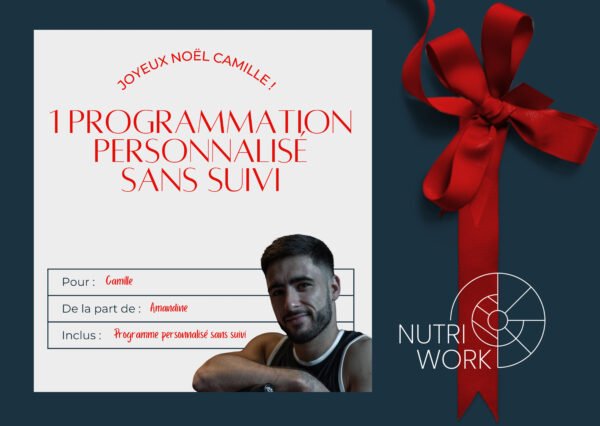 1 PROGRAMME PERSONNALISÉE SANS SUIVI